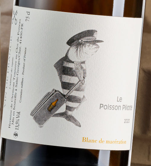 Poisson Pilote 2020 - VIN DE FRANCE, Sauvignon blanc (66%) et Pinot Gris (34%) - Vignoble Clermont